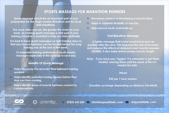Sports Massage For Marathon Runners